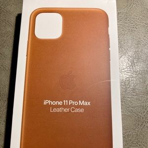 Saddle Brown leather iPhone 11 Pro Max case